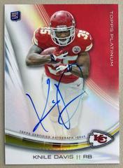 Knile Davis [Frost Refractor] #A-KD Football Cards 2013 Topps Platinum Autograph Prices