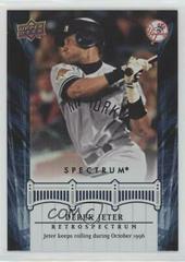 Derek Jeter #DJ15 Baseball Cards 2008 Upper Deck Spectrum Jeter Retrospectrum Prices