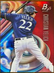 Christian Yelich [Red] Baseball Cards 2018 Bowman Platinum Prices