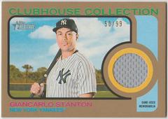 Giancarlo Stanton [Gold] #CCR-GSN Baseball Cards 2022 Topps Heritage Clubhouse Collection Relics Prices