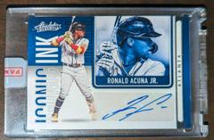 Ronald Acuna Jr. [Retail] Baseball Cards 2022 Panini Absolute Iconic Ink Autographs Prices