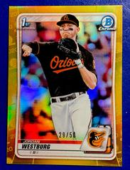 Jordan Westburg [Gold Refractor] #BD-111 Baseball Cards 2020 Bowman Draft Chrome Prices