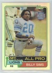 Billy Sims #9 Football Cards 2001 Topps Archives Reserve Prices
