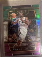 Zion Williamson [Green White Purple Prizm] #295 Basketball Cards 2021 Panini Select Prices