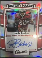 Ronde Barber #HMA-RB Football Cards 2022 Panini Classics History Makers Autographs Prices