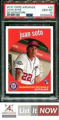 Juan Soto [No Signature] Baseball Cards 2018 Topps Archives Prices
