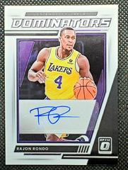 Rajon Rondo Basketball Cards 2021 Panini Donruss Optic Dominators Signatures Prices