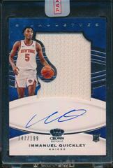 Immanuel Quickley [Autograph Memorabilia] Basketball Cards 2020 Panini Crown Royale Prices