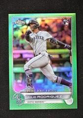Julio Rodriguez [Green] Baseball Cards 2022 Topps Chrome Update Prices