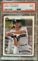 Randy Johnson #164 Baseball Cards 1992 Upper Deck Prices