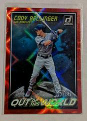 Cody Bellinger [Red] Baseball Cards 2018 Panini Donruss Out of This World Prices
