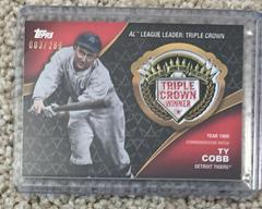 Ty Cobb [Black] Baseball Cards 2023 Topps Crowning Achievements Commemorative Patch Prices