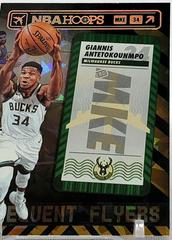 Giannis Antetokounmpo [Green Ice] Basketball Cards 2021 Panini Hoops Frequent Flyers Prices