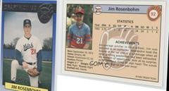 Jim Rosenbohm [Silver] #92 Baseball Cards 1992 Front Row Draft Picks Prices