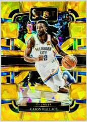 Cason Wallace [Cracked Ice Gold Prizm] #103 Basketball Cards 2023 Panini Select Prices