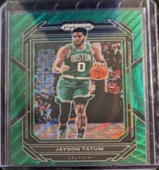 Jayson Tatum [Green Wave] Basketball Cards 2022 Panini Prizm Prices