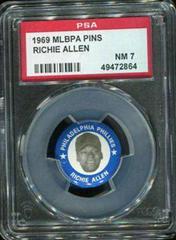 Richie Allen Baseball Cards 1969 MLBPA Pins Prices