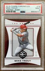 Mike Trout [Ruby] Baseball Cards 2018 Panini Chronicles Limited Prices
