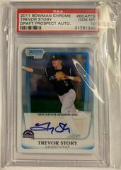 Trevor Story #BCAPTS Baseball Cards 2011 Bowman Chrome Draft Prospect Autographs Prices