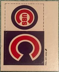 Cubs Baseball Cards 1982 Fleer Team Logo Stickers Prices