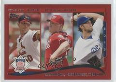 Adam Wainwright, Clayton Kershaw, Jordan Zimmermann [Red Target Border] #294 Baseball Cards 2014 Topps Prices