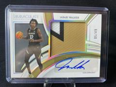 Jabari Walker [Patch Autograph] #25 Basketball Cards 2022 Panini Immaculate Collection Collegiate Prices