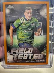 Jordan Morris [Orange] #FT-3 Soccer Cards 2022 Topps Chrome MLS Field Tested Prices