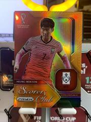 Heung Min Son [Orange] #12 Soccer Cards 2022 Panini Prizm World Cup Scorers Club Prices