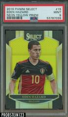 Eden Hazard [Neon Yellow Prizm] #15 Soccer Cards 2016 Panini Select Prices