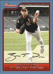 Zach Duke #58 Baseball Cards 2006 Bowman Prices