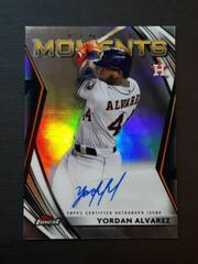 Yordan Alvarez [Orange Refractor] #FMA-YA Baseball Cards 2021 Topps Finest Moments Autographs Prices