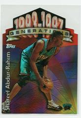Shareef Abdur-Rahim Basketball Cards 1997 Topps Generations Prices