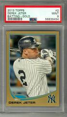 Derek Jeter [Batting Gold] #2 Baseball Cards 2013 Topps Prices