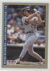 Mark McGwire #16 Baseball Cards 1993 Fleer Atlantic Prices