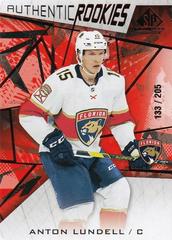 Anton Lundell [Red Fragment] Hockey Cards 2021 SP Game Used Prices