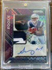 Sony Michel [Purple Power] #RPA-SM Football Cards 2018 Panini Prizm Rookie Patch Autographs Prices
