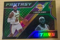 LeBron James [Green Flood] Basketball Cards 2020 Donruss Fantasy Stars Prices