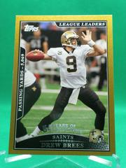 Drew Brees [Gold] #281 Football Cards 2009 Topps Prices
