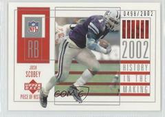 Josh Scobey #119 Football Cards 2002 Upper Deck Piece of History Prices