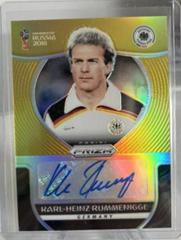 Karl Heinz Rummenigge [Gold Prizm] Soccer Cards 2018 Panini Prizm World Cup Signatures Prices