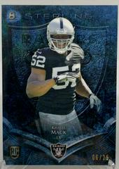 Khalil Mack [Blue Wave Refractor] Football Cards 2014 Bowman Sterling Prices