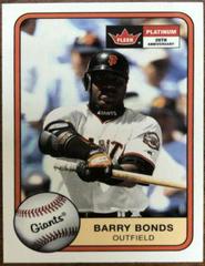 Barry Bonds #109 Baseball Cards 2001 Fleer Platinum Prices