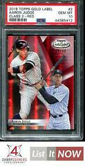 Aaron Judge [Class 2 Red] Baseball Cards 2018 Topps Gold Label Prices