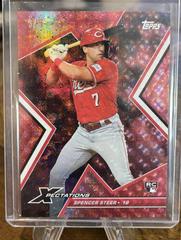 Spencer Steer [Plasma Pink] #6 Baseball Cards 2023 Topps Xpectations Prices