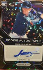 Andres Gimenez Baseball Cards 2021 Panini Prizm Rookie Autographs Prices