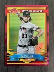 Zac Gallen [Red Refractor] #96 Baseball Cards 2021 Topps Finest Flashbacks Prices