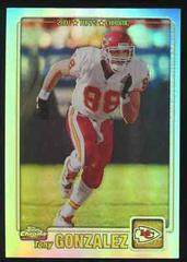 Tony Gonzalez [Refractor] #150 Football Cards 2001 Topps Chrome Prices