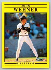 John Wehner #U-115 Baseball Cards 1991 Fleer Update Prices