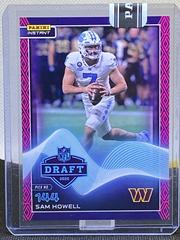 Sam Howell [Purple & Pink] #29 Football Cards 2022 Panini Instant Draft Night Prices