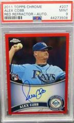 Alex Cobb [Red Refractor Autograph] #207 Baseball Cards 2011 Topps Chrome Prices